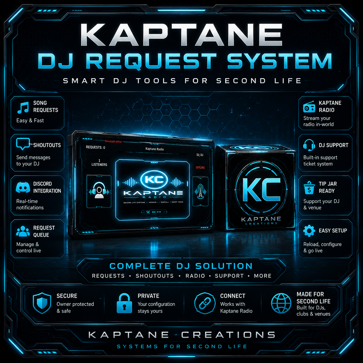 Kaptane Radio - DJ Request & Multi-Station System