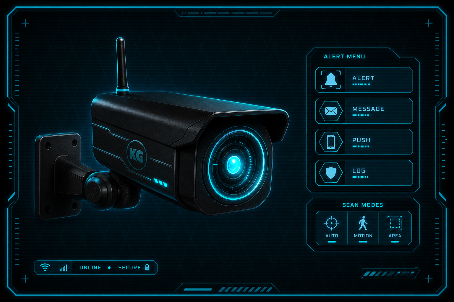 Kaptane Security Camera v1.5 discord alert menu poster